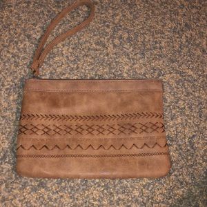Leather Stitch Wristlet